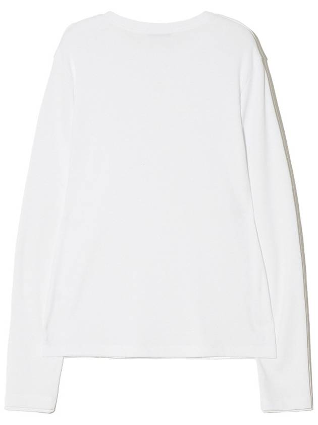 Soft round neck long sleeve t shirt white - LESEIZIEME - BALAAN 3