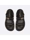 Dioract Strap Lambskin Sandals Black - DIOR - BALAAN 4