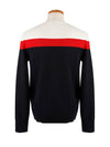 Men's Virgin Wool Logo Knit Top Navy - MONCLER - BALAAN 4