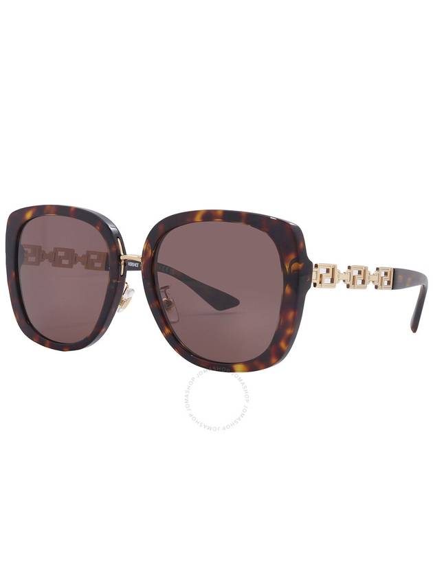 Versace Dark Brown Square Ladies Sunglasses VE4407D 108/73 56 - VERSACE - BALAAN 3