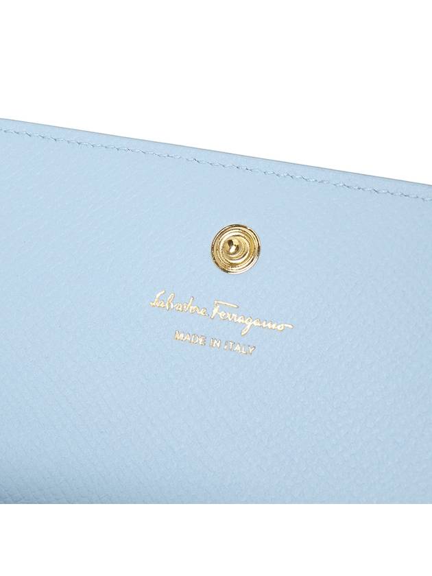 Ferragamo Gancini Women s Card Wallet 22 0371 SKY BLUE 0774993 - SALVATORE FERRAGAMO - BALAAN 5