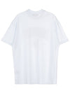 Logo Print Cotton Short Sleeve T-Shirt White - MSGM - BALAAN 3