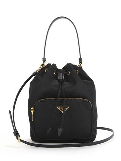 Duet Re-Nylon Bucket Bag Black - PRADA - BALAAN 2