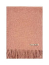 Wool Fringe Scarf Rose Melange - ACNE STUDIOS - BALAAN 2