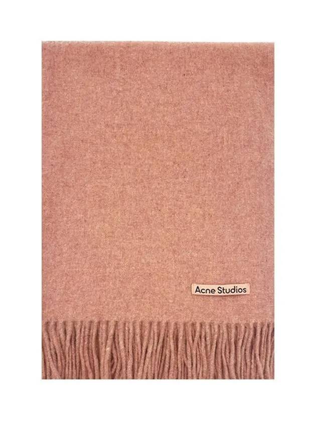 Wool Fringe Scarf Rose Melange - ACNE STUDIOS - BALAAN 2