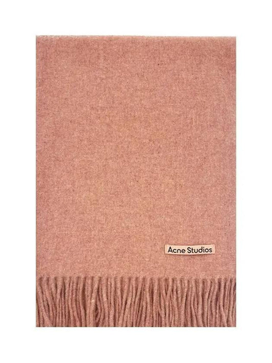 Wool Fringe Scarf Rose Melange - ACNE STUDIOS - BALAAN 2