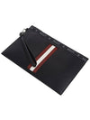 Benery Leather Clutch Bag Black - BALLY - BALAAN 5