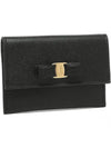 Vara Bow Card Walletr Black - SALVATORE FERRAGAMO - BALAAN 2