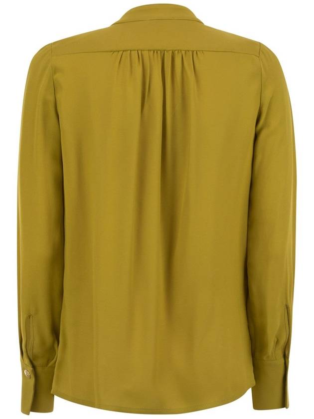 Georgette shirt with charms and logo - ELISABETTA FRANCHI - BALAAN 2