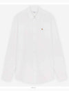 Small Fox Head Patch Classic Long Slevee Shirt White - MAISON KITSUNE - BALAAN 2