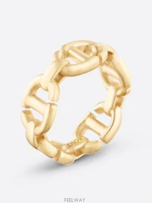 CD Navy Metal Ring Gold - DIOR - BALAAN 2