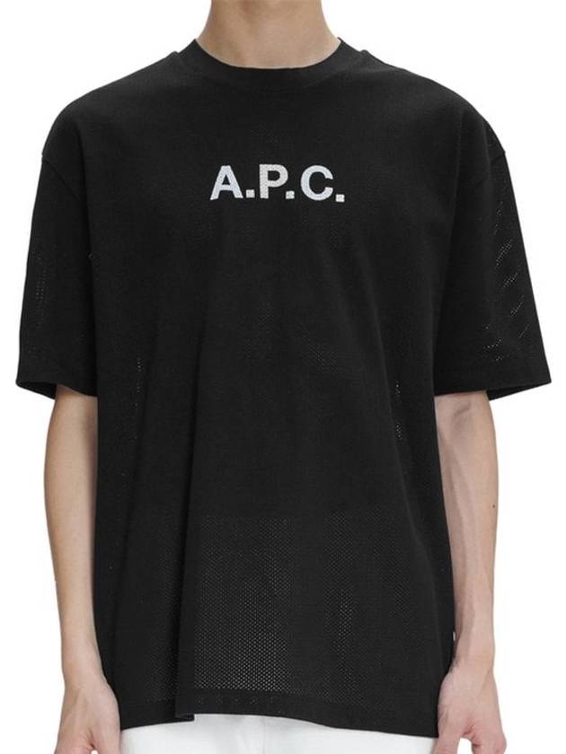 Moran Openwork Short Sleeve T-Shirt Black - A.P.C. - BALAAN 2