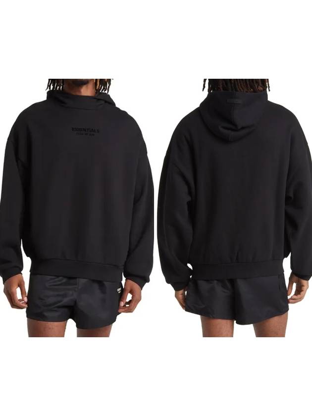 Essential Small Logo Hoodie Black Women - FEAR OF GOD ESSENTIALS - BALAAN 3