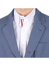 RWB Stripe Detail Tailored Blazer Jacket Blue - THOM BROWNE - BALAAN 7