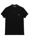 Zebra Logo Patch Polo Shirt Black - PAUL SMITH - BALAAN 2