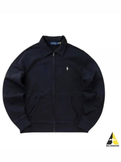 Embroidered Pony Logo Zip-Up Jacket Fade Black - POLO RALPH LAUREN - BALAAN 2