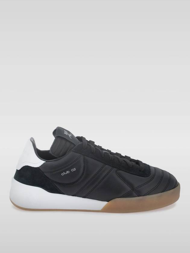 Club 02 Leather Low Top Sneakers Black - COURREGES - BALAAN 2