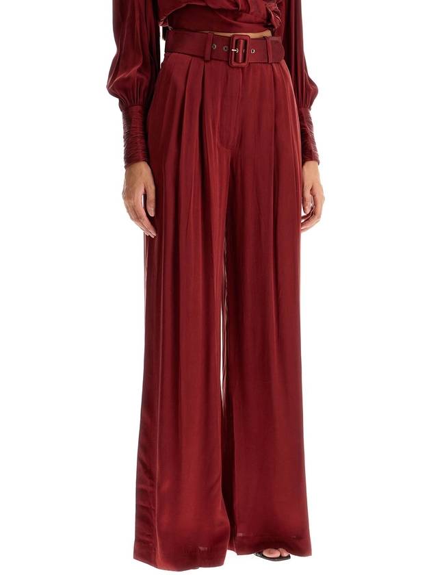 silk satin palazzo pants in nine - ZIMMERMANN - BALAAN 2