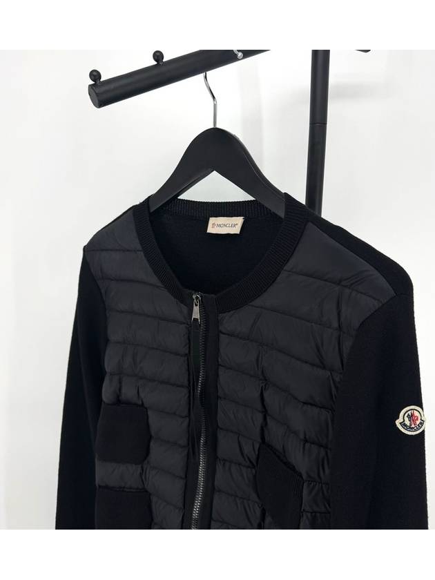 Women s knit padded cardigan black L size - MONCLER - BALAAN 4