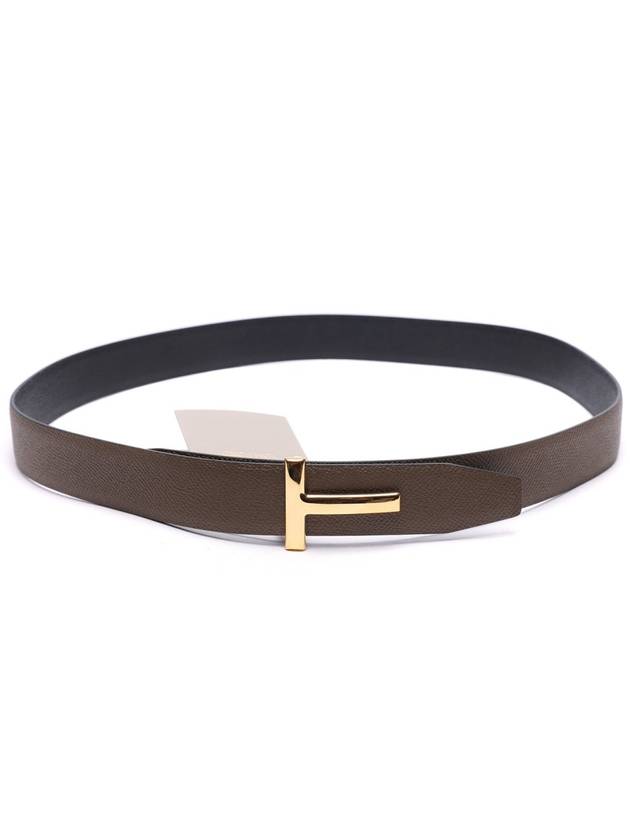 Men's T Logo Doublesided Belt - TOM FORD - BALAAN 4