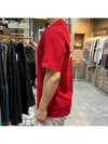 Genius Fragment Logo Short Sleeve TShirt Red - MONCLER - BALAAN 4