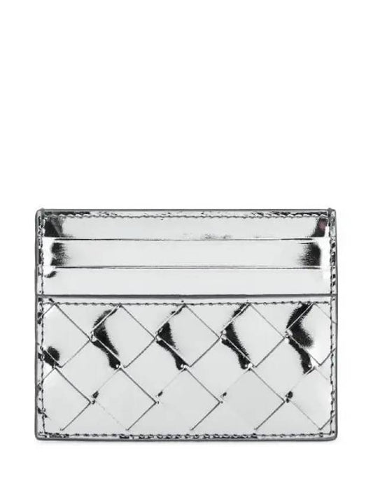 Intrecciato Card Wallet Silver - BOTTEGA VENETA - BALAAN 2