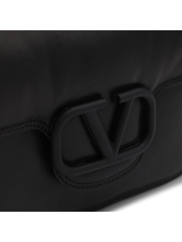 V Logo Signature Foldover Shoulder Bag Black - VALENTINO - BALAAN 3