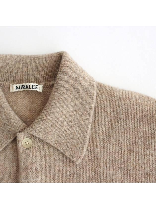 Shetland wool cashmere knit cardigan - AURALEE - BALAAN 4