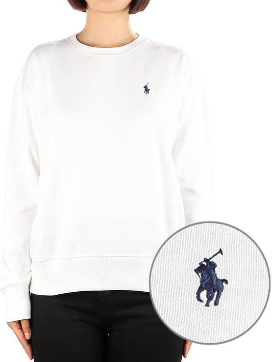 Embroidered Logo Pony Sweatshirt White - POLO RALPH LAUREN - BALAAN 2