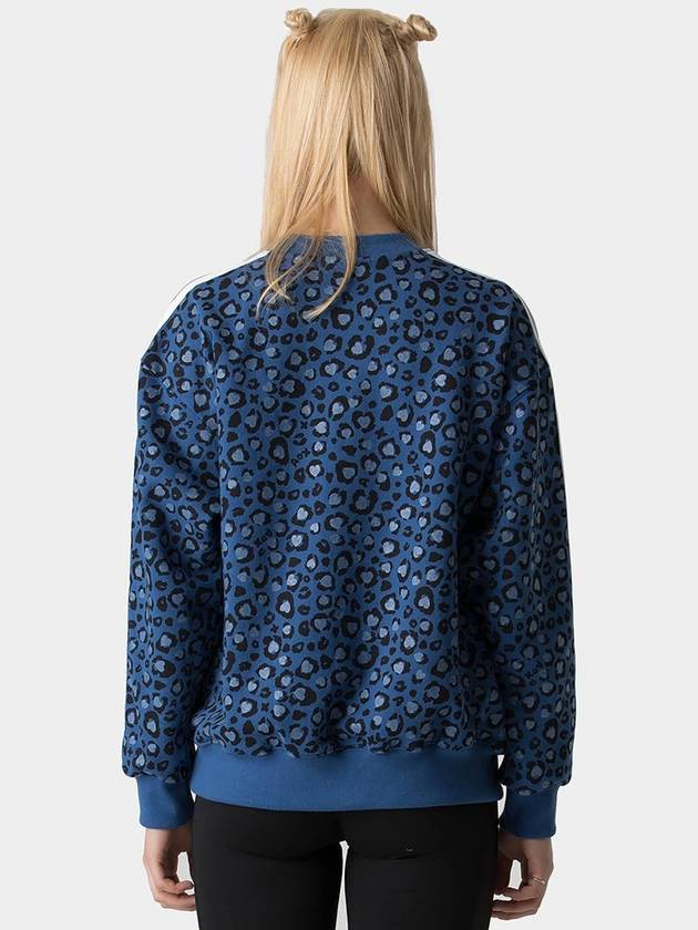 Leopard Sweatshirt Blue - AOX - BALAAN 4