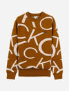 Men s CK Big Logo Wool Knit Sweater CA1SW230513 - CALVIN KLEIN GOLF - BALAAN 3