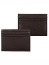 Debossed Leather Card Wallet Brown - POLO RALPH LAUREN - BALAAN 2