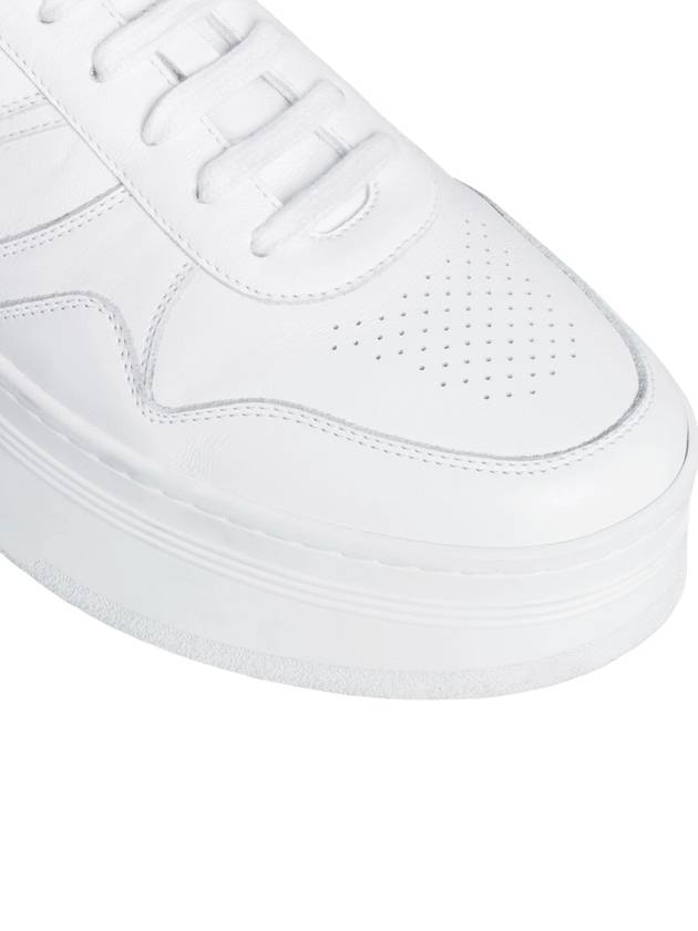 Wedge Outsole Block Low Top Sneakers Optic White - CELINE - BALAAN 7