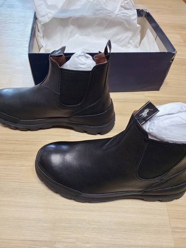 280 Black Leather Oslo Chelsea Boots Black Oslo Chelsea Boots - POLO RALPH LAUREN - BALAAN 8