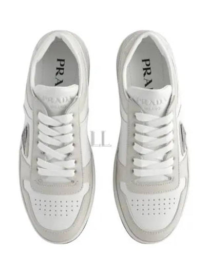 Downtown Leather Low Top Sneakers White - PRADA - BALAAN 2