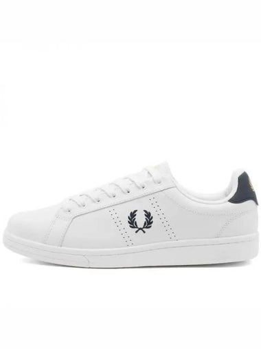 B721 Leather Low Top Sneakers White - FRED PERRY - BALAAN 1