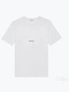 Rive Gauche Short Sleeve T-Shirt White - SAINT LAURENT - BALAAN 2