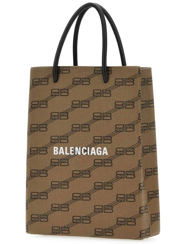 BB Monogram Mini Tote Bag Brown - BALENCIAGA - BALAAN 3