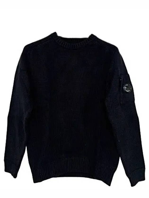 Lens Wappen Patch Knit Top Black - CP COMPANY - BALAAN 2