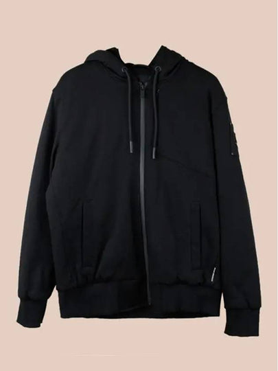 Tilden Fox Fur Zip Up Hoodie Black - MOOSE KNUCKLES - BALAAN 2