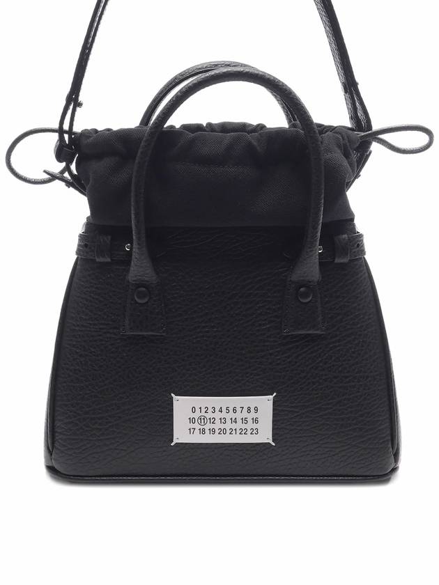 5AC Mini Drawstring Tote Bag Black - MAISON MARGIELA - BALAAN 3