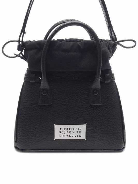 5AC Mini Drawstring Tote Bag Black - MAISON MARGIELA - BALAAN 2