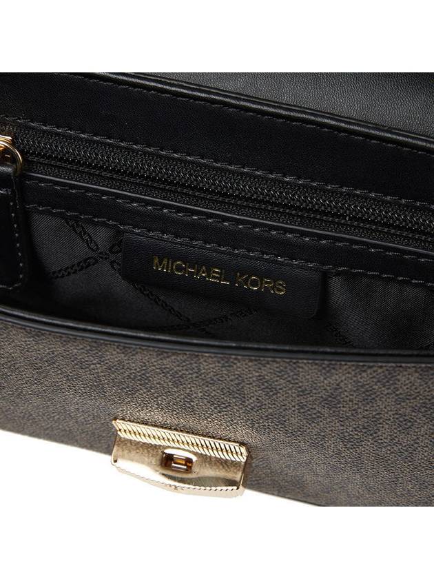 Bradshaw Small Logo Convertible Shoulder Bag Black Brown - MICHAEL KORS - BALAAN 11