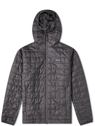 Men's Nano Puff Insulated Hooded Padding Grey - PATAGONIA - BALAAN 1