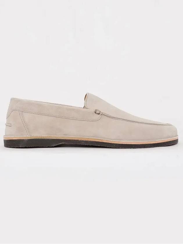 Men's Suede Rubber Sole Loafers Sand - BRUNELLO CUCINELLI - BALAAN 3