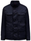 Men s Rain Windbreaker Jacket Navy 1B0000368352 775 - MONCLER - BALAAN 1