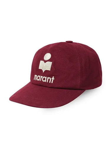 Tyron Logo Cotton Ball Cap Red - ISABEL MARANT - BALAAN 1