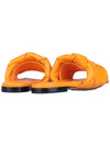 Women's Lido Leather Slippers Orange - BOTTEGA VENETA - BALAAN 6