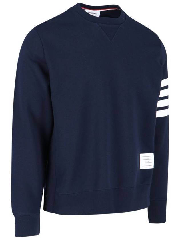 4 Bar Loopback Jersey Sweatshirt Navy - THOM BROWNE - BALAAN 3