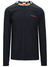 Jason Striped Neck Long Sleeve T-Shirt Black - BURBERRY - BALAAN 2